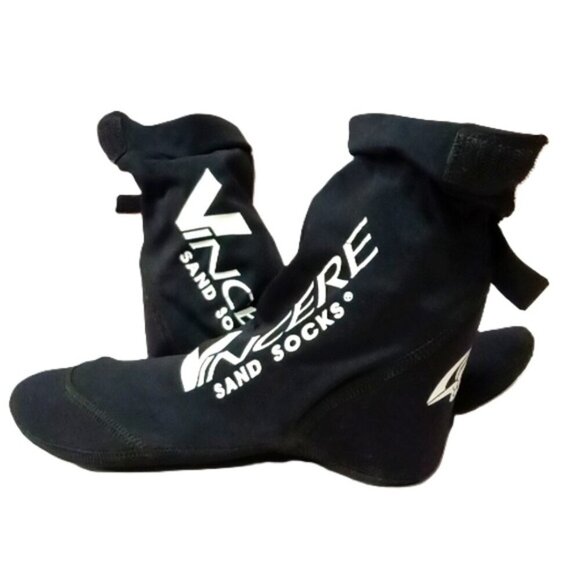 Vincere Neoprene Sand Socks Volleyball Size Small Black & White USA Made Small - Picture 2 of 8